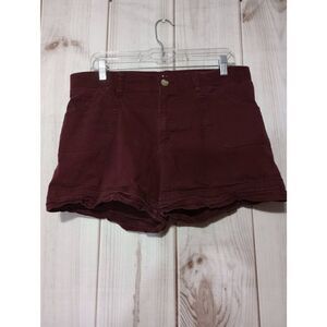Lee Shorts Ladies 12 Maroon‎ Comfort Waist Chino